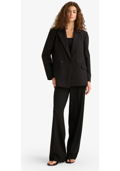 Straight Fit Fleto Cepli Normal Bel Standart Boy Pantolon F6214AX25AU fırsatları