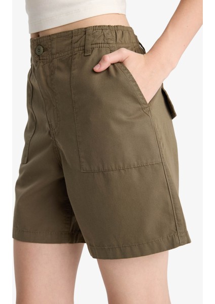 Coool Normal Bel Kısa Paça Gabardin Şort F3318AX25SM