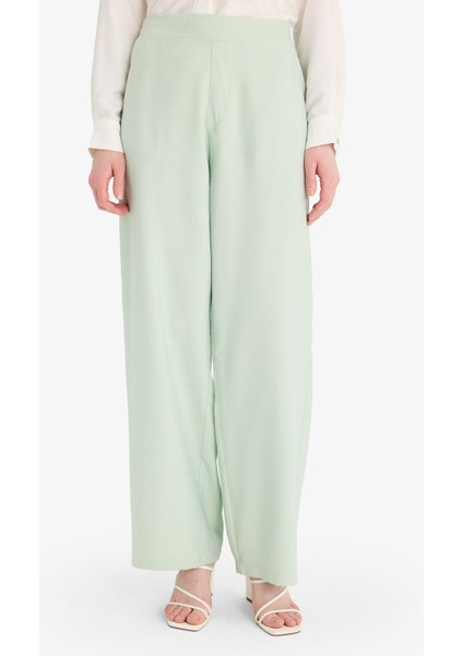 Wide Leg Basic Düz Geniş Paça Pantolon E7979AX25SM indirimleri