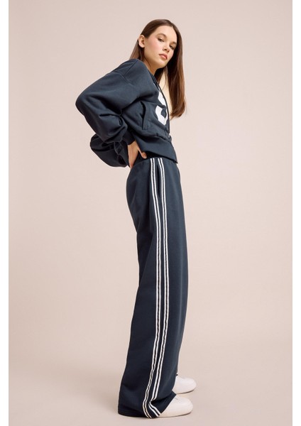 Coool Wide Leg Eşofman Altı Basic Düz Beli Lastikli Geniş Bol Paça E5374AX25SP fiyatları