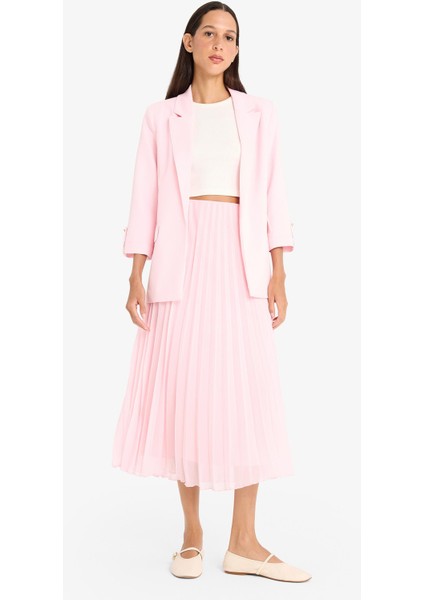 A Kesim Normal Bel Pileli Şifon Midi Etek F1524AX25SP modelleri