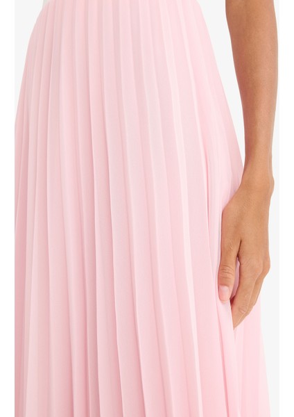 A Kesim Normal Bel Pileli Şifon Midi Etek F1524AX25SP indirimleri