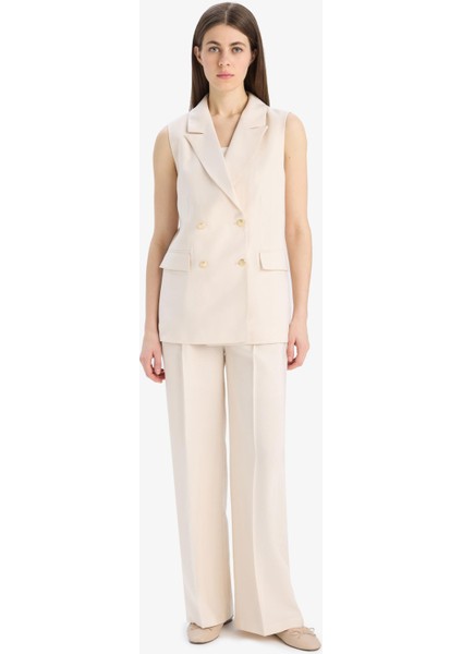 Wide Leg Tensel Kumaş Palazzo Pantolon Cepli Yüksek Bel Uzun Geniş Paça E8502AX25SM fırsatları