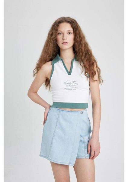 Yüksek Bel Mini Jean Şort Etek B8292AX24SM fiyatları