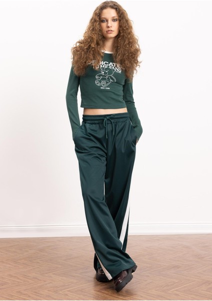 Coool Wide Leg Eşofman Altı Geniş Bol Paça Beli Lastikli Cepli Bağcıklı E2667AX24WN modelleri