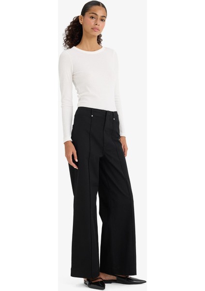 Wide Leg Cepli Yüksek Bel Gabardin Pantolon F1649AX25AU modelleri