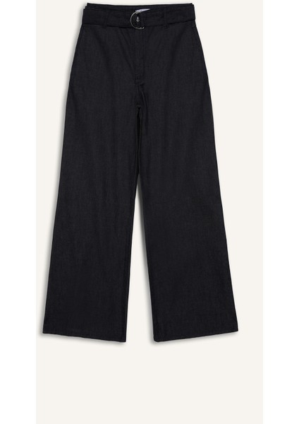 Wide Leg Yüksek Bel Geniş Paça Uzun Jean Pantolon E5794AX25SP