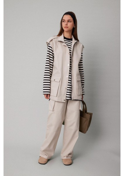 Kargo Cepli Basic Düz Gabardin Pantolon C1670AX24SP fiyatları