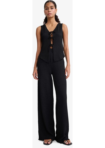 Wide Leg Geniş Bol Paça Bürümcük Pantolon fiyatları