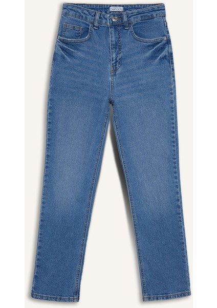 Mary Vintage Straight Fit Yüksek Bel Düz Paça Jean Pantolon D7980AX25SP