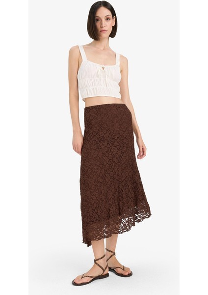 A Kesim Normal Bel Dantel Midi Etek E4812AX25SP modelleri