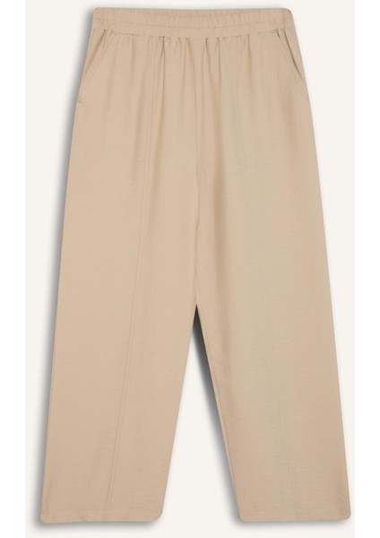 Esnek Belli Basic Düz Harem Pantolon E4359AX25SP