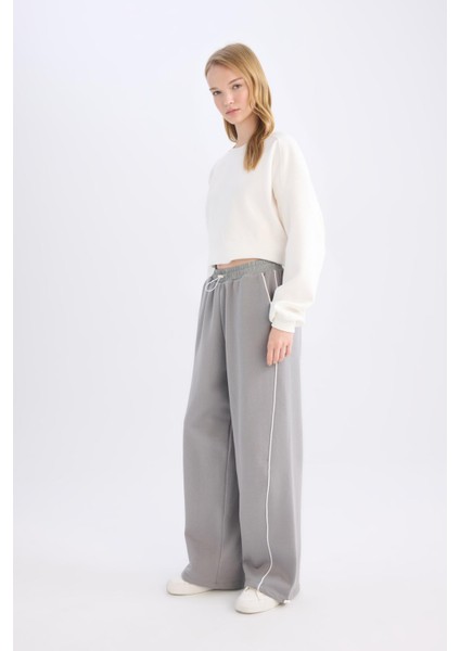 Coool Beli Lastikli Wide Leg Geniş Bol Paça Eşofman Altı E0163AX24WN fiyatları