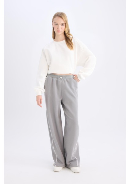 Coool Beli Lastikli Wide Leg Geniş Bol Paça Eşofman Altı E0163AX24WN modelleri