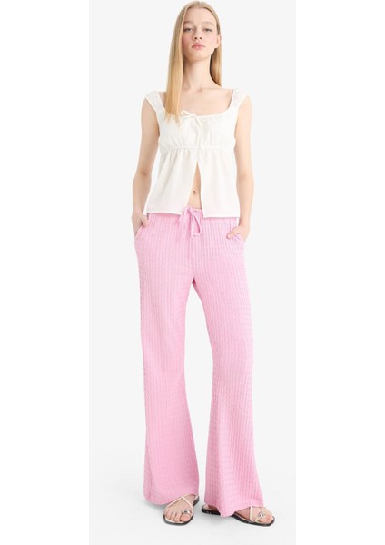 Coool Flare Fit Beli Lastikli Bürümcük Pantolon E9942AX25SM