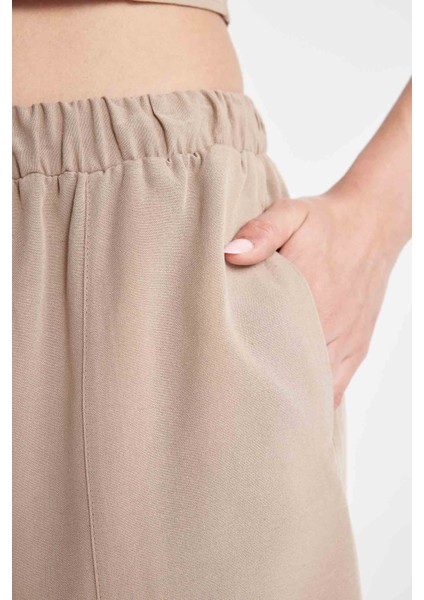 Regular Fit Normal Bel Keten Karışımlı Şort D0967AX24HS indirimleri