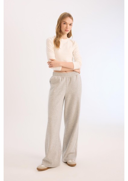 Coool Wide Leg Eşofman Altı Beli Lastikli Geniş Bol Paça B3345AX25SP fiyatları