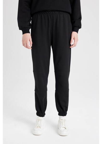 Jogger Eşofman Altı Beli Paçası Lastikli Cepli Uzun Boy Basic Düz D6646AX24WN fırsatları
