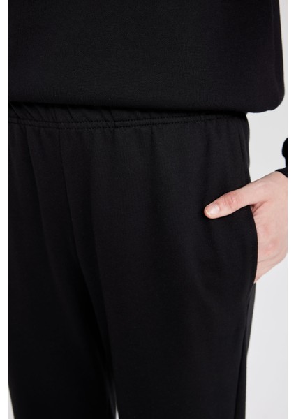 Jogger Eşofman Altı Beli Paçası Lastikli Cepli Uzun Boy Basic Düz D6646AX24WN indirimleri