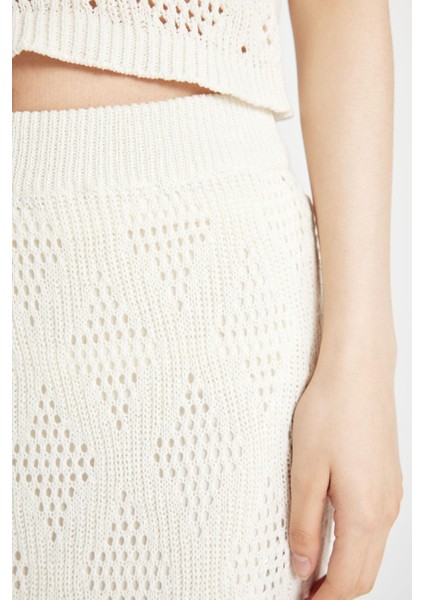 Astarlı Triko Kroşe Maxi Etek C1394AX24SM