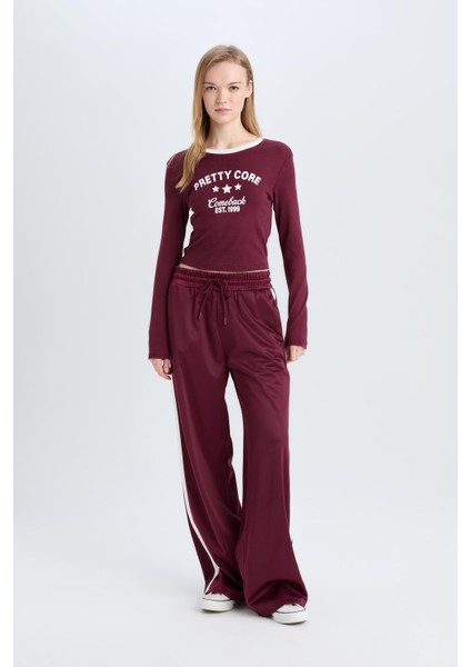 Coool Wide Leg Eşofman Altı Geniş Bol Paça Beli Lastikli Cepli Bağcıklı E2667AX24WN fiyatları