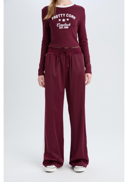 Coool Wide Leg Eşofman Altı Geniş Bol Paça Beli Lastikli Cepli Bağcıklı E2667AX24WN fırsatları