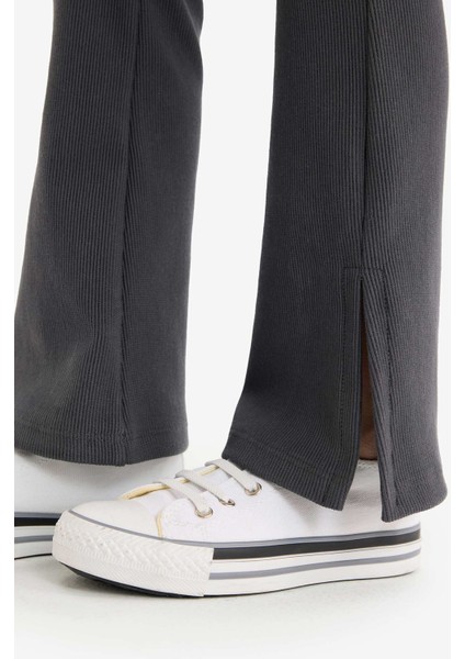 Kız Çocuk Fitilli Kaşkorse İspanyol Paça Uzun Boy Tayt D9651A825SM indirimleri