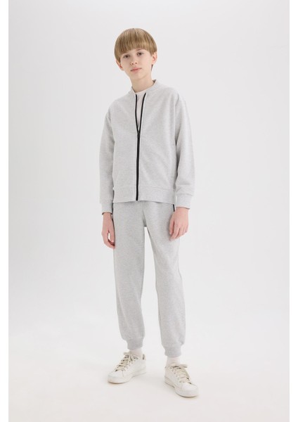 Erkek Çocuk Beli Paçası Lastikli Pike Basic Düz Eşofman Altı B5755A825SP modelleri