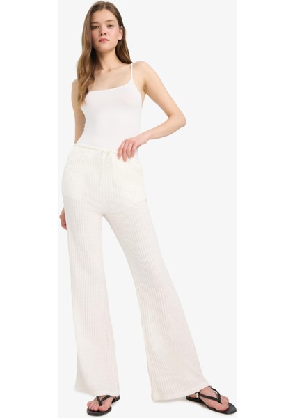 Coool Flare Fit Beli Lastikli Bürümcük Pantolon E9942AX25SM fiyatları