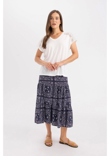 Desenli Aerobin Midi Etek fiyatları