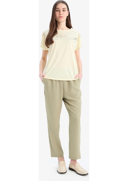 Straight Fit Cepli Basic Düz Aerobin Pantolon E6769AX25SP fiyatları