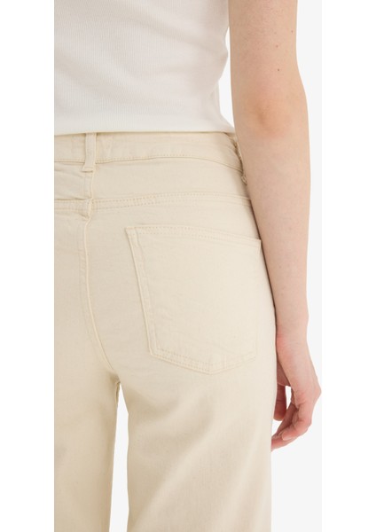 Comfort Straight Yüksek Bel Bilek Boy Jean Pantolon F0064AX25SM