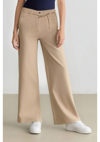 Coool Gabardin Palazzo Pantolon Wide Leg Yüksek Bel Geniş Bol Paça E1794AX25SP indirimleri