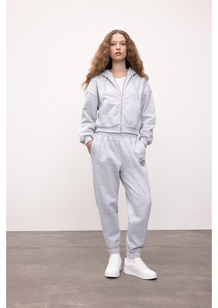 Coool Jogger Eşofman Altı Baskılı Beli Paçası Lastikli Cepli Basic Düz X5391AZ24WN fırsatları