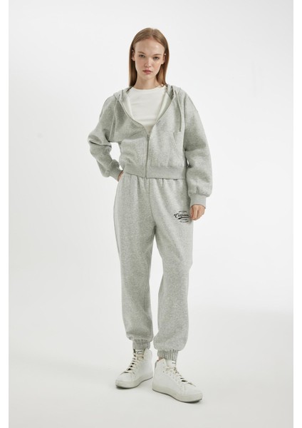 Coool Jogger Eşofman Altı Baskılı Beli Paçası Lastikli Cepli Basic Düz X5391AZ24WN