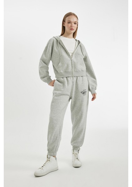 Coool Jogger Eşofman Altı Baskılı Beli Paçası Lastikli Cepli Basic Düz X5391AZ24WN