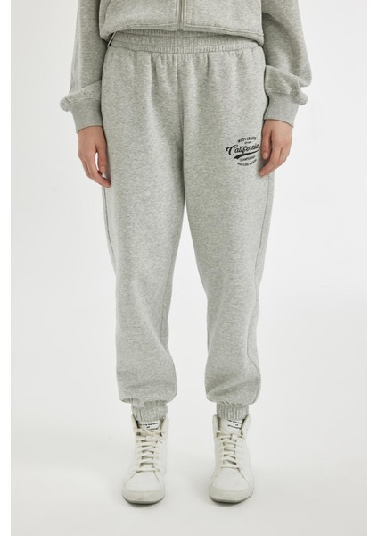 Coool Jogger Eşofman Altı Baskılı Beli Paçası Lastikli Cepli Basic Düz X5391AZ24WN