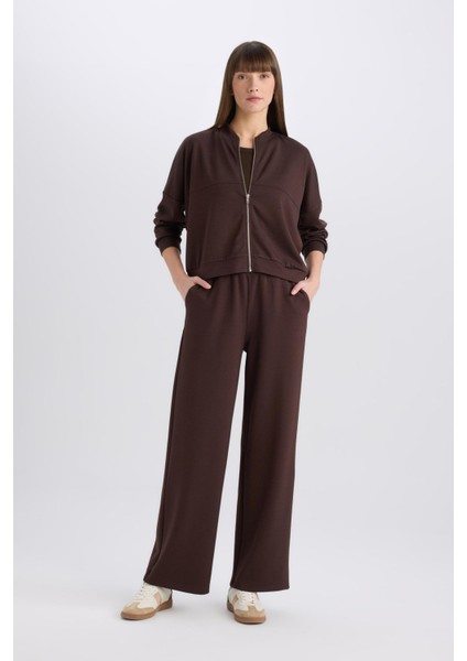 Wide Leg İnce Eşofman Altı Basic Düz Cepli Beli Lastikli Soft Touch Geniş Bol Paça E5818AX25SP fiyatları