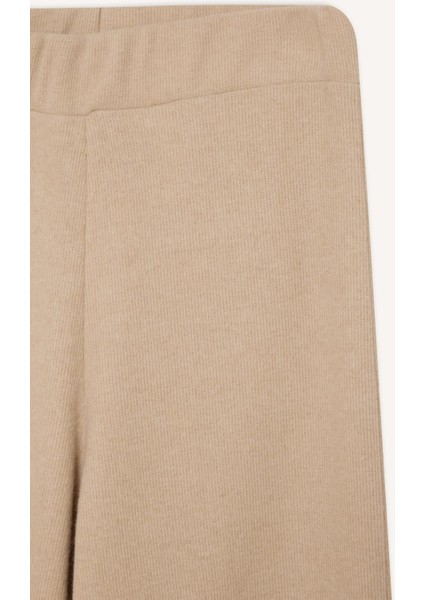 Triko Pantolon Wide Leg Geniş Bol Paça Selanik Kumaş Basic Düz D0361AX24AU