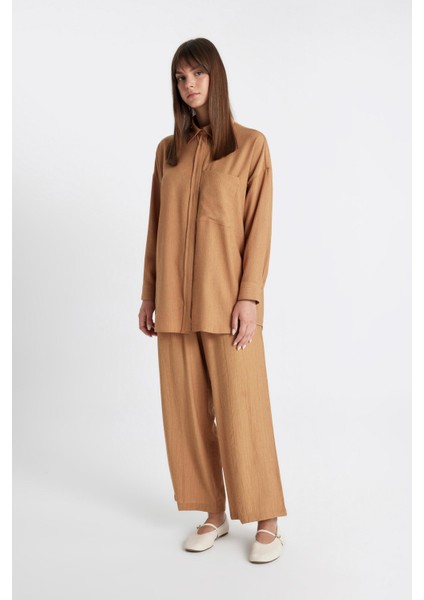 Geniş Paça Basic Düz Harem Pantolon C6483AX24SM