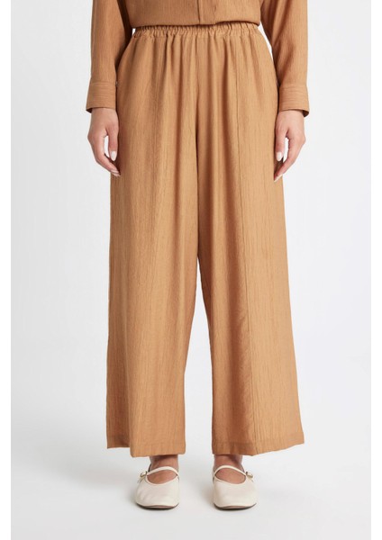 Geniş Paça Basic Düz Harem Pantolon C6483AX24SM indirimleri