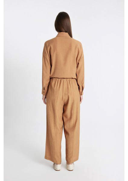 Geniş Paça Basic Düz Harem Pantolon C6483AX24SM