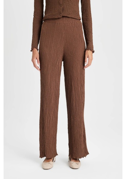 Regular Fit Beli Lastikli Basic Düz Bürümcük Pantolon D4415AX24AU modelleri