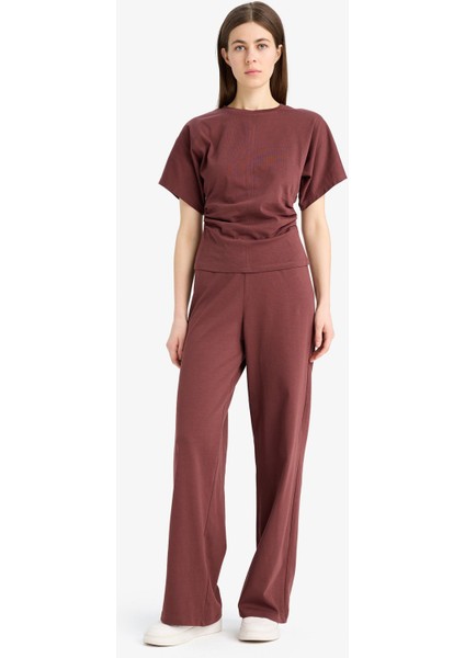 Wide Leg Basic Düz Geniş Paça Premium Pantolon E5782AX25SP