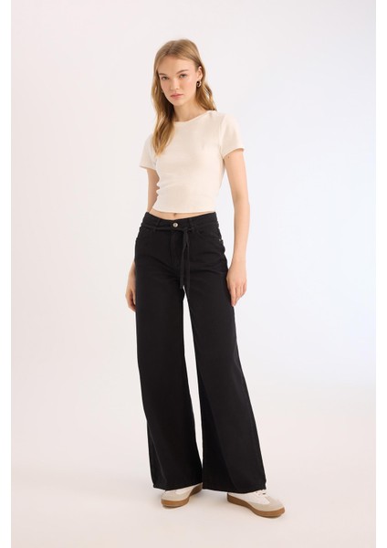 Coool Gabardin Pantolon Wide Leg Yüksek Bel Geniş Bol Paça E1794AX25SP