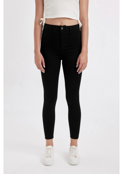 Jegging Yüksek Bel Bilek Boy Dar Paça Basic Düz Jean Pantolon B7498AX24AU modelleri