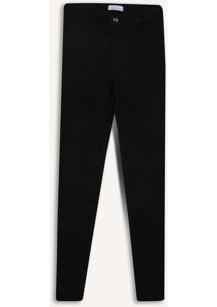 Jegging Yüksek Bel Bilek Boy Dar Paça Basic Düz Jean Pantolon B7498AX24AU
