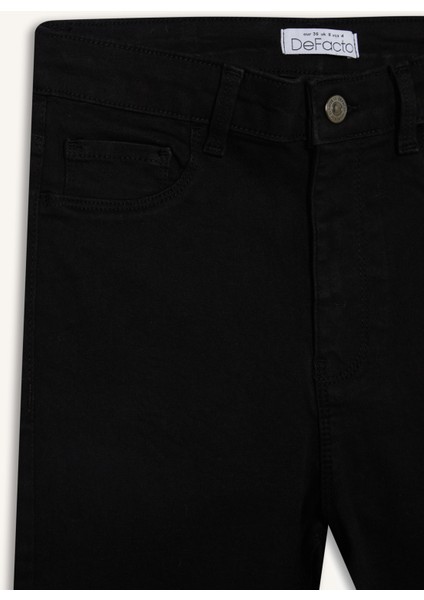 Jegging Yüksek Bel Bilek Boy Dar Paça Basic Düz Jean Pantolon B7498AX24AU