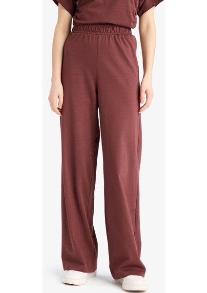 Wide Leg Basic Düz Geniş Paça Premium Pantolon E5782AX25SP