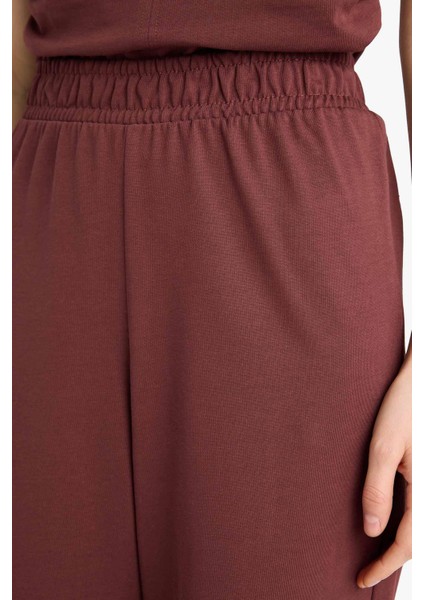 Wide Leg Basic Düz Geniş Paça Premium Pantolon E5782AX25SP